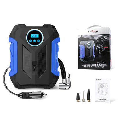 Portable Car Tire Inflator with LED Light and Digital Gauge - Smarsty