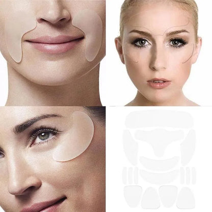 16pcs Reusable Silicone Wrinkle Removal Patches for Skin Care - Smarsty