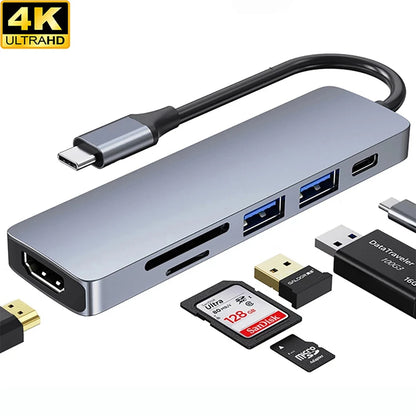 USB C Hub 4K HDMI Adapter With Multiport Thunderbolt