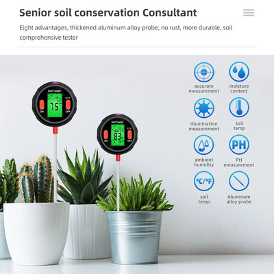 5 in 1 Soil Tester for Accurate Plant Care - Smarsty