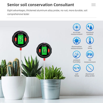 5 in 1 Soil Tester for Accurate Plant Care - Smarsty