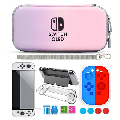 Nintendo Switch Oled Hard Shell Travel Case Bundle - Smarsty