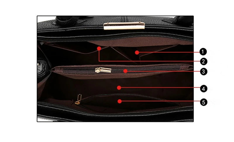 Designer Leather Handbags For Women Luxury Shoulder Bag - Smarsty