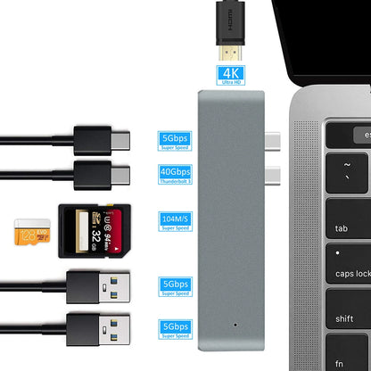 Usb C Hub Hdmi 4K Multiport Adapter Alongside Sd Reader