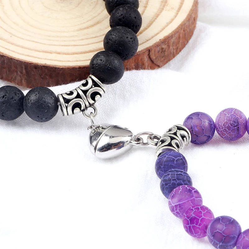 Natural Stone Couple Bracelets Set for Friendship - Smarsty