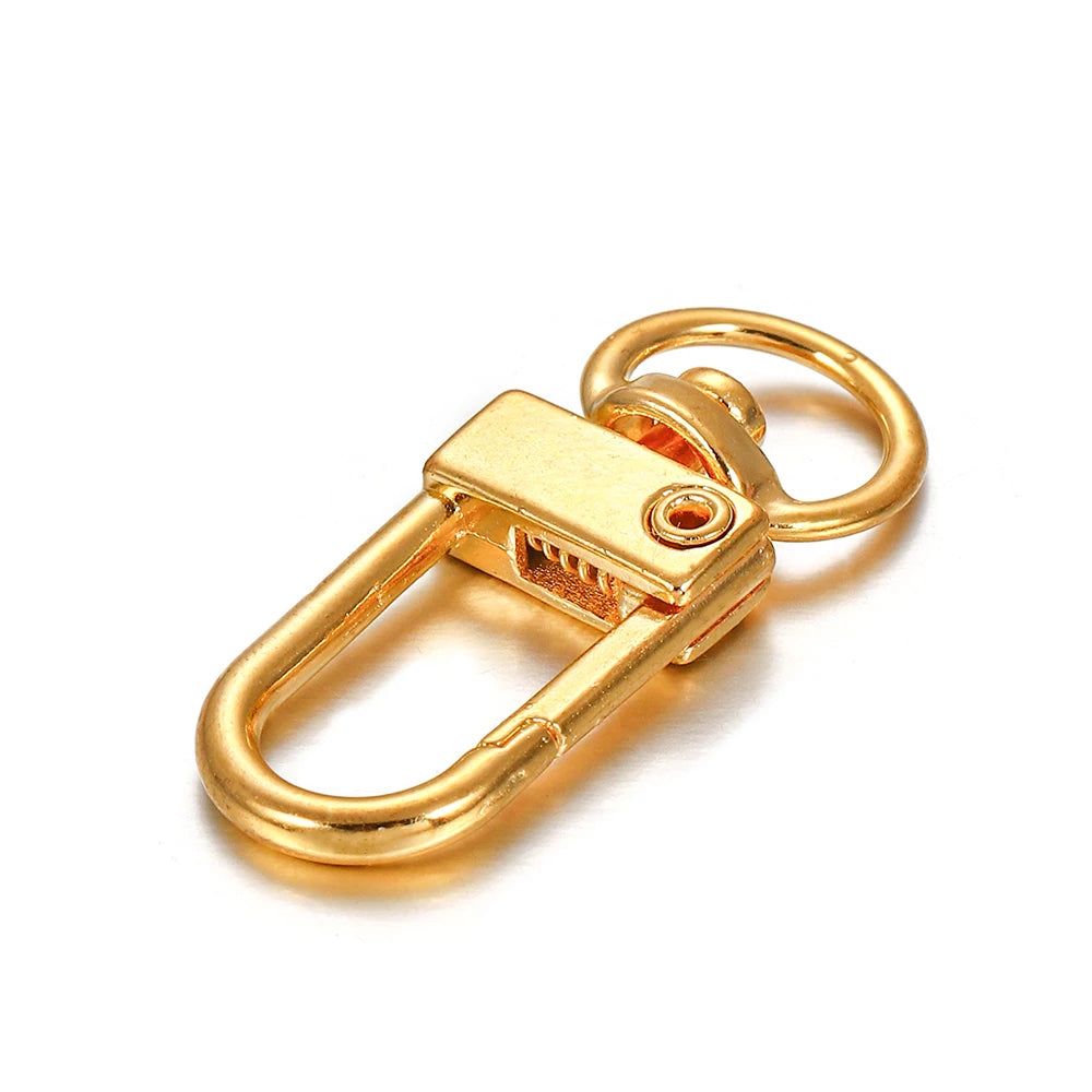 Rotating Lobster Clasps Gold Rhodium Secure 10pcs Pack - Smarsty