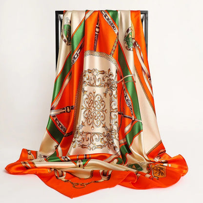 Luxury Silk Scarf for Women Sun Protection Designer Shawl - Smarsty