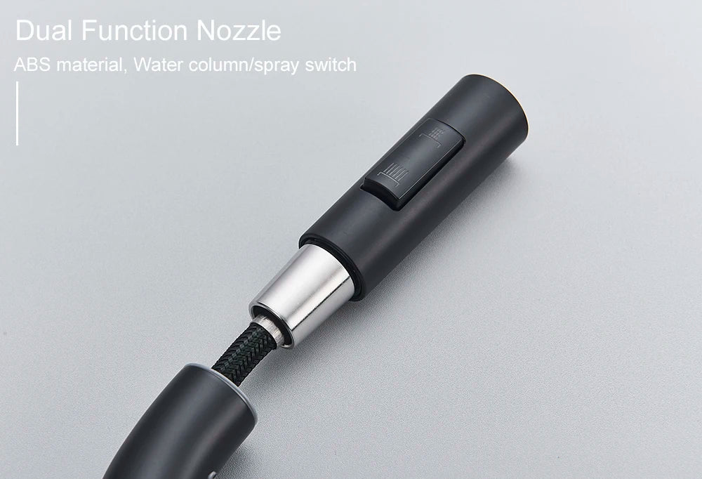 Pull Out Sensor Black Kitchen Faucet With Touch Control - Smarsty
