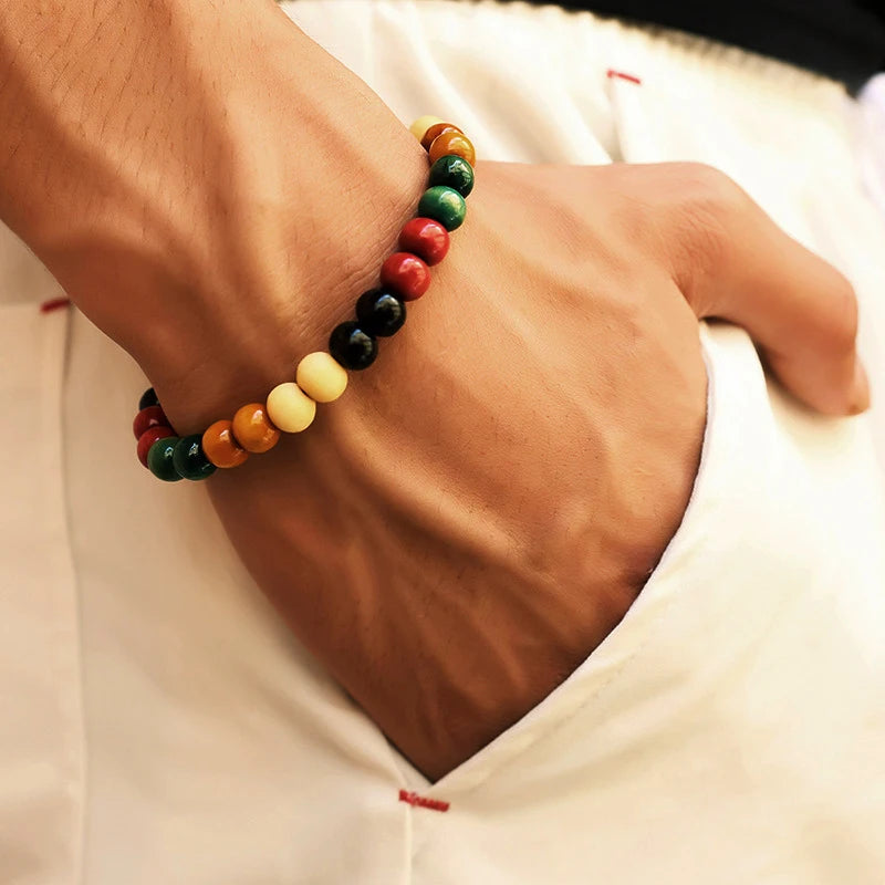 Volcanic Stone Bracelet for Men with Mood Tracking Feature - Smarsty