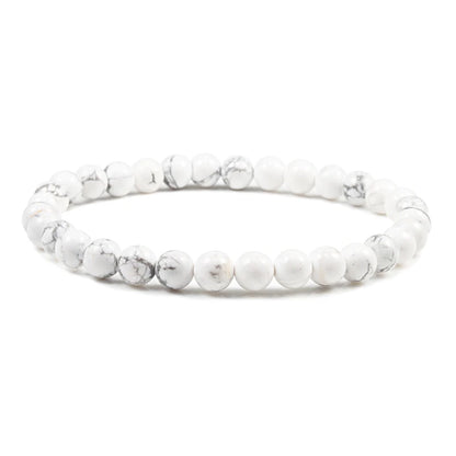 Natural Stone Bead Bracelet with Volcanic Lava - Smarsty