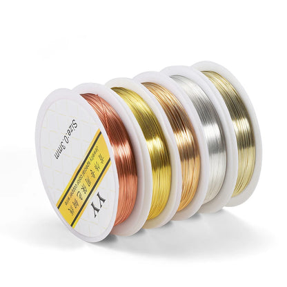 Gold Copper Wire Beading Cord Flexible Jewelry Wire - Smarsty