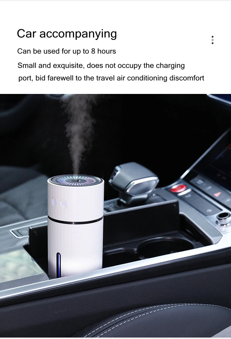 Wireless USB Aromatherapy Humidifier with LED Night Light - Smarsty