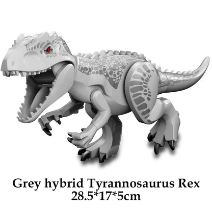 Jurassic Dinosaur World Brutal Raptor T-Rex Triceratops Indominus Rex Model Building Blocks Dino Velociraptor Figure Bricks Toys