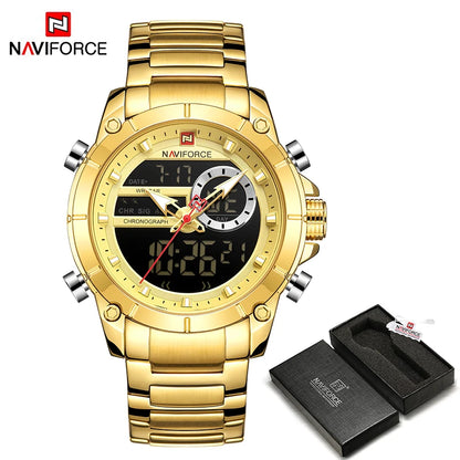 NAVIFORCE Luxury Waterproof Quartz Sport Watch for Men - Smarsty
