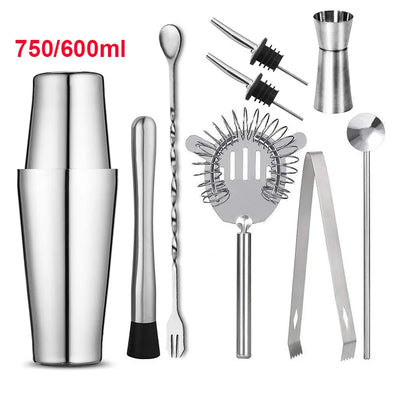 Professional Stainless Steel Boston Shaker Bar Set - Smarsty