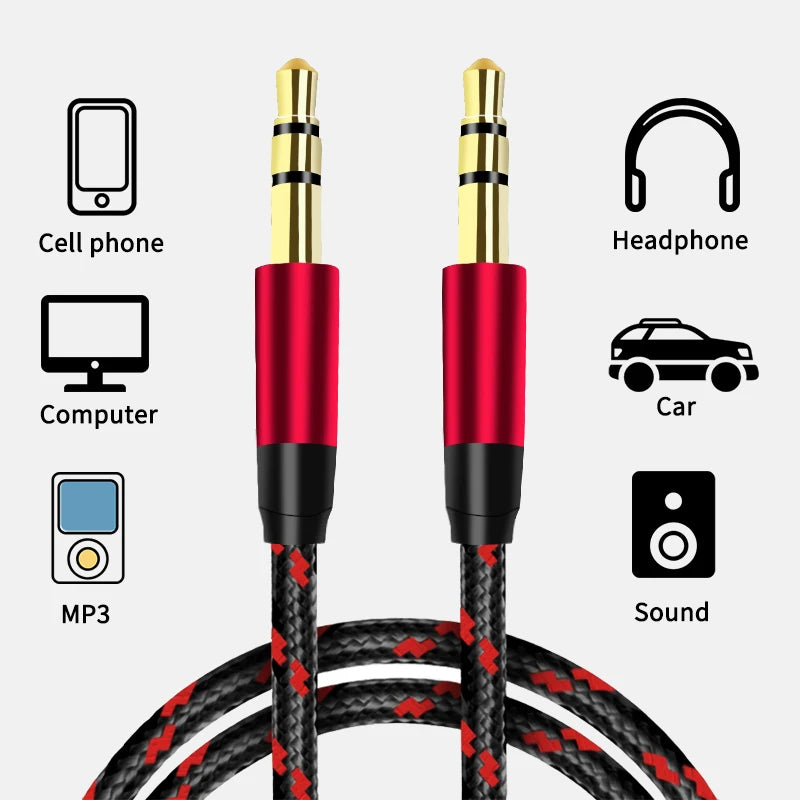 3.5mm Audio Jack Extension Cable For Enhanced Sound Quality - Smarsty