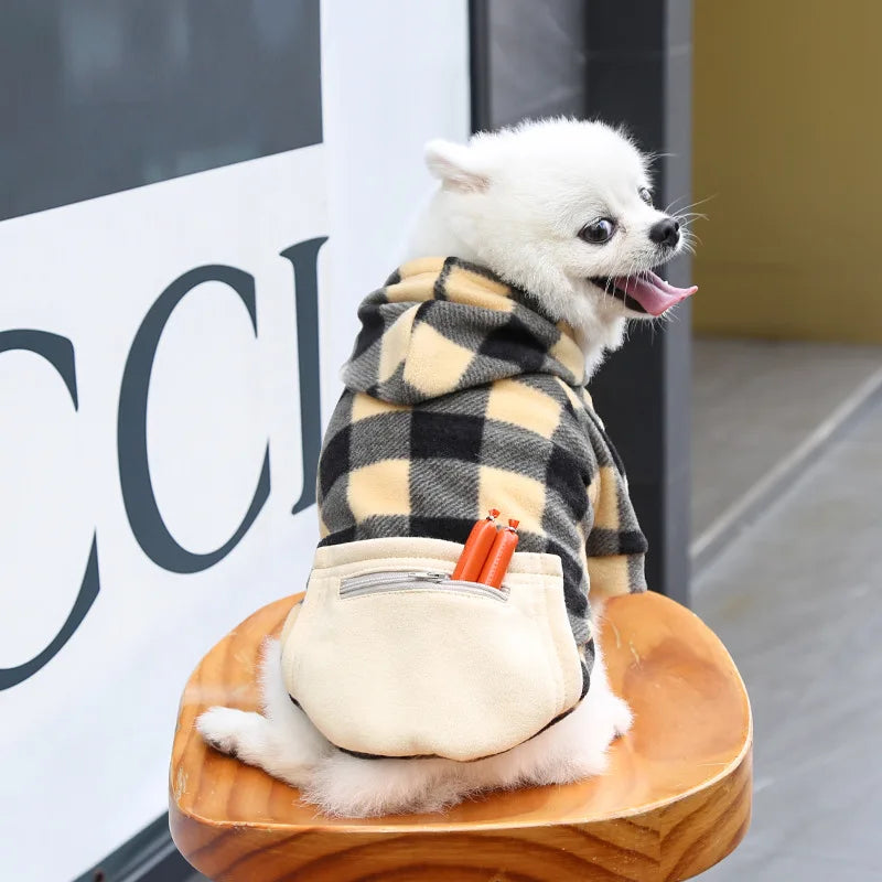 Reversible Plaid Dog Winter Coat for Comfort and Warmth - Smarsty