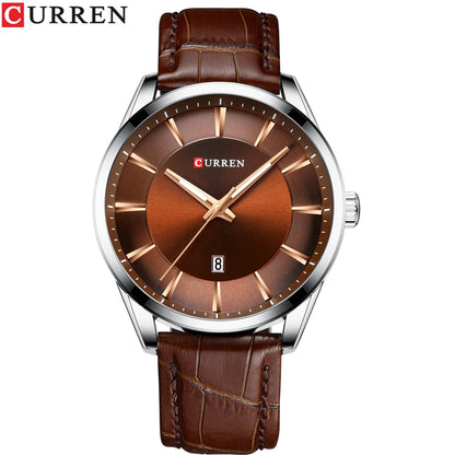 CURREN Luxury Quartz Watch for Men with Leather Strap - Smarsty