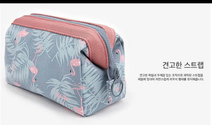 Waterproof Flamingo Cosmetic Bag For Women Travel Organizer - Smarsty