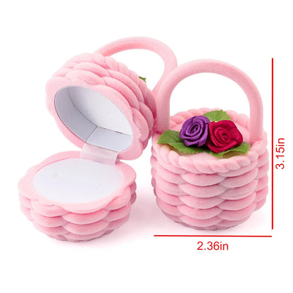 Lovely Velvet Jewelry Box for Rings and Earrings Display - Smarsty