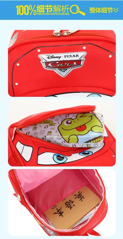 Car Theme Kids Backpack Safe Lightweight Kindergarten Bag - Smarsty