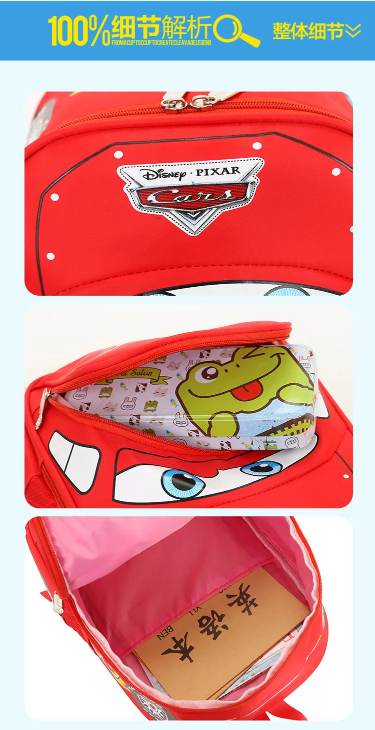 Car Theme Kids Backpack Safe Lightweight Kindergarten Bag - Smarsty