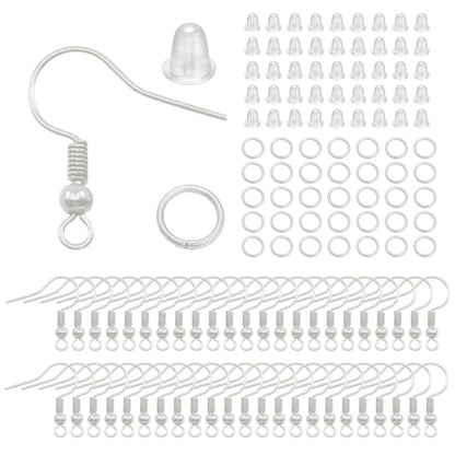 300Pc Hypoallergenic Earring Hooks Mix Color DIY Kit - Smarsty