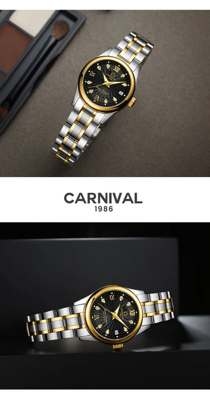 Carnival Luxury Women's Mechanical Watch with Sapphire Crystal - Smarsty