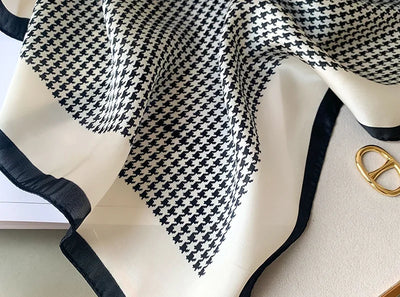 Luxury Silk Satin Scarf for Women with Sun Protection - Smarsty