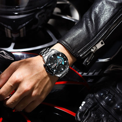 Curren Stainless Steel Men's Watch with Luminous Dial - Smarsty