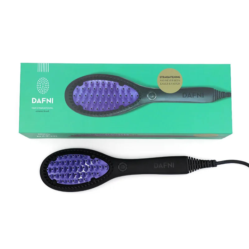 Ceramic Hair Straightener Brush for Fast Smoothing - Smarsty