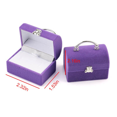 Lovely Velvet Jewelry Box for Rings and Earrings Display - Smarsty