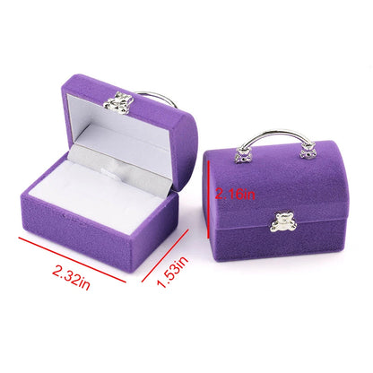 Lovely Velvet Jewelry Box for Rings and Earrings Display - Smarsty