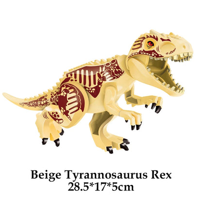 Jurassic Dinosaur World Brutal Raptor T-Rex Triceratops Indominus Rex Model Building Blocks Dino Velociraptor Figure Bricks Toys