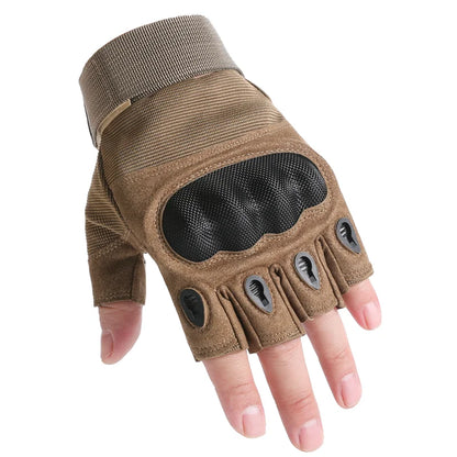 Touch Screen Tactical Motorcycle Gloves With Hard Knuckle Protection - Smarsty
