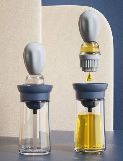 Portable Silicone Oil Bottle With Brush For Easy Cooking - Smarsty