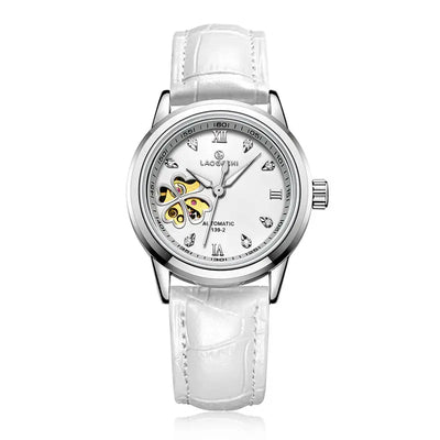 Women’s Waterproof Automatic Mechanical Watch with Diamond Design - Smarsty