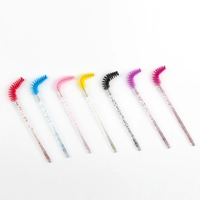 5/25/50 PCS Makeup Brushes Pink Crystal Eyelashes Brush Reusable Fake Lashes Extension Supplies False Eyelash Make up Tool Hot - Smarsty