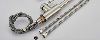 Rozin Chrome Kitchen Faucet with Pull Out Sprayer - Smarsty