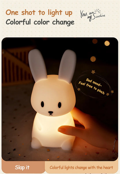 Cute Rabbit LED Night Light for Kids Bedroom - Smarsty