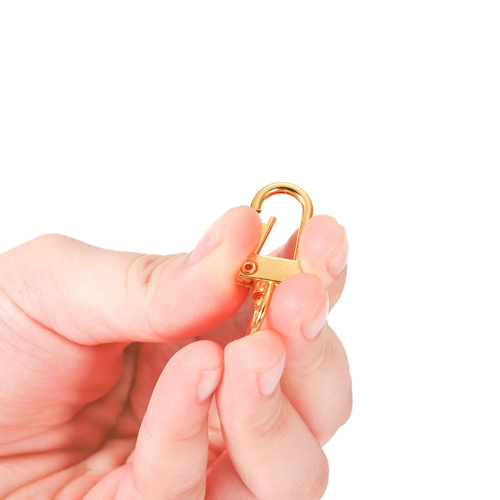 Rotating Lobster Clasps Gold Rhodium Secure 10pcs Pack - Smarsty