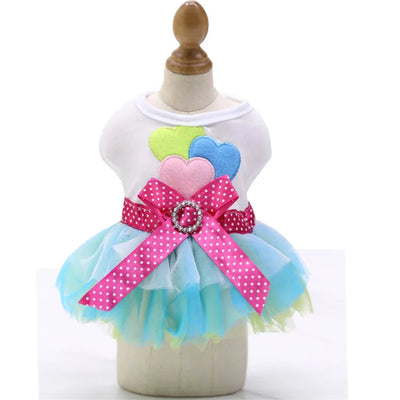 Spring Dog Lace Dress Pet Dog Clothes For Small Dog Party Birthday Wedding  Dress Puppy Costume  Pet Clothes - Smarsty