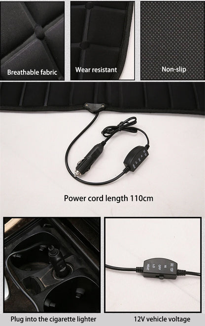 12V Car Heated Seat Cushion For Fast Warmth Winter Drives - Smarsty