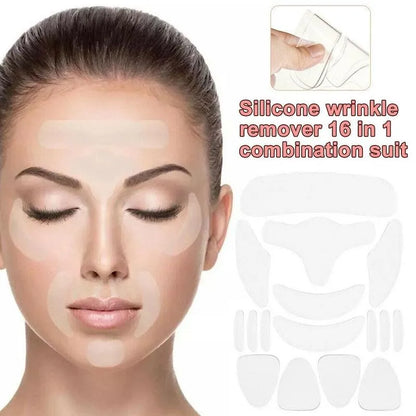 16pcs Reusable Silicone Wrinkle Removal Patches for Skin Care - Smarsty