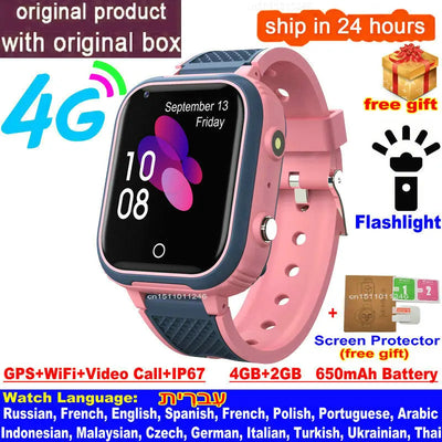 Kids 4G Smart Watch with GPS Video Call Feature - Smarsty