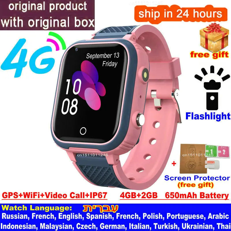 Kids 4G Smart Watch with GPS and Video Call - Smarsty