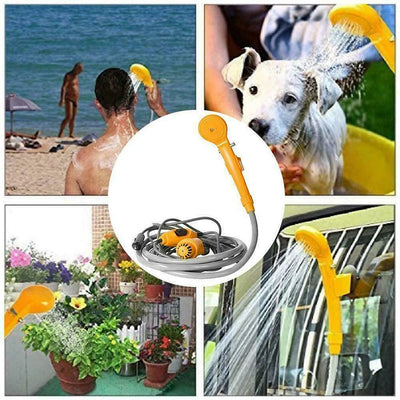Portable Camping Shower Hiking Travel 12V Car Cigarette Lighter Outdoor Bath Shower of Plant Watering Car Cleaning Pet Bath Pump by Smarsty