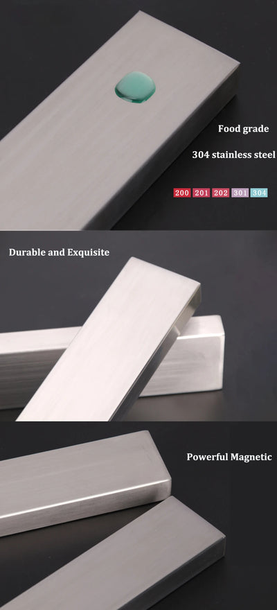 40CM 50CM Stainless Steel Knife Stand Magnetic Knife Holder Wall Block Storage Rack for Knives Kitchen Accessories Organizer by Smarsty