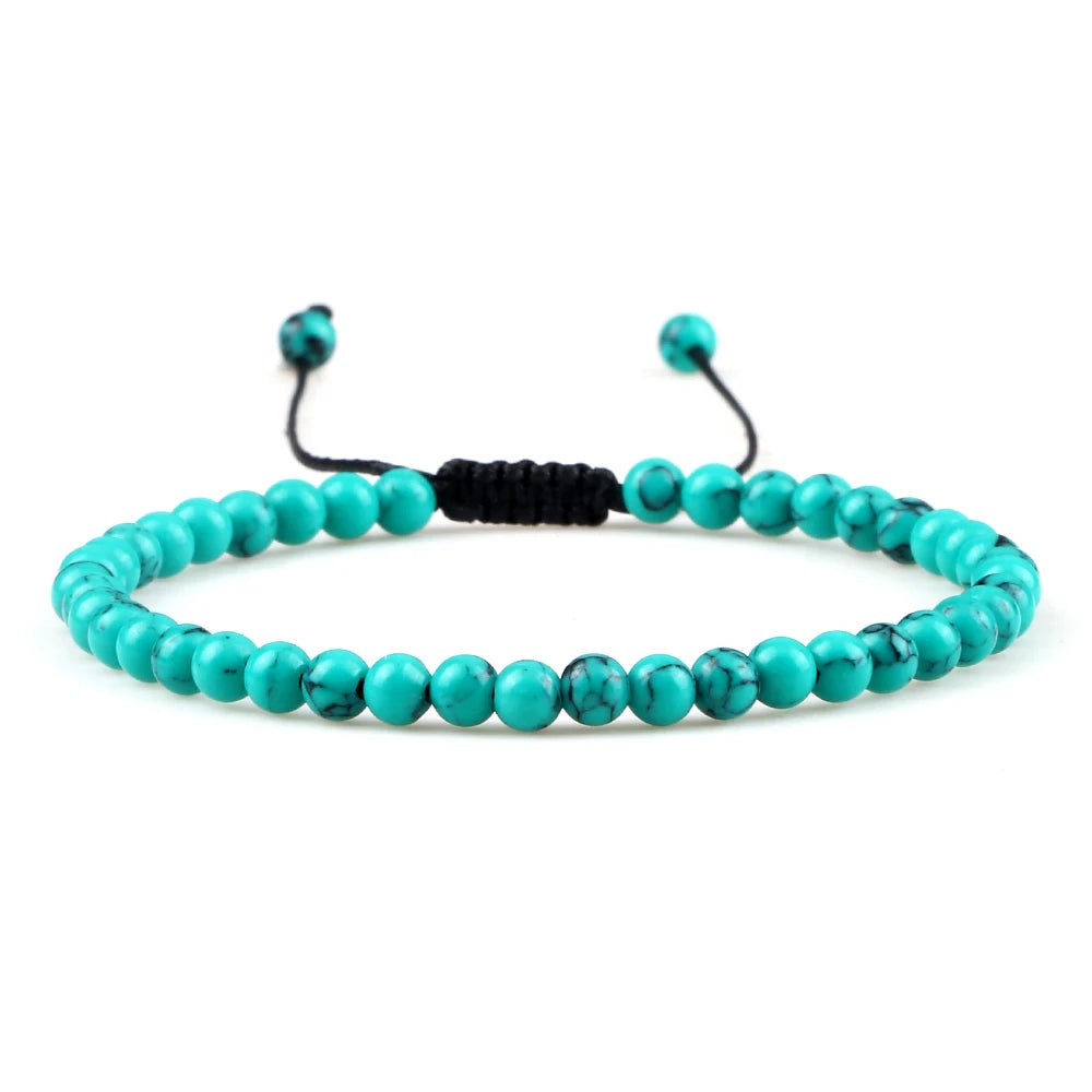 Adjustable Lava Stone Beaded Bracelet for Chakra Healing - Smarsty