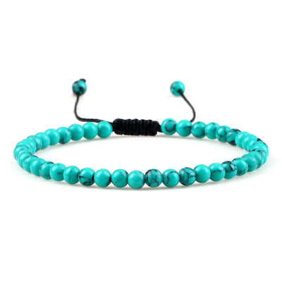Adjustable Lava Stone Beaded Bracelet for Chakra Healing - Smarsty